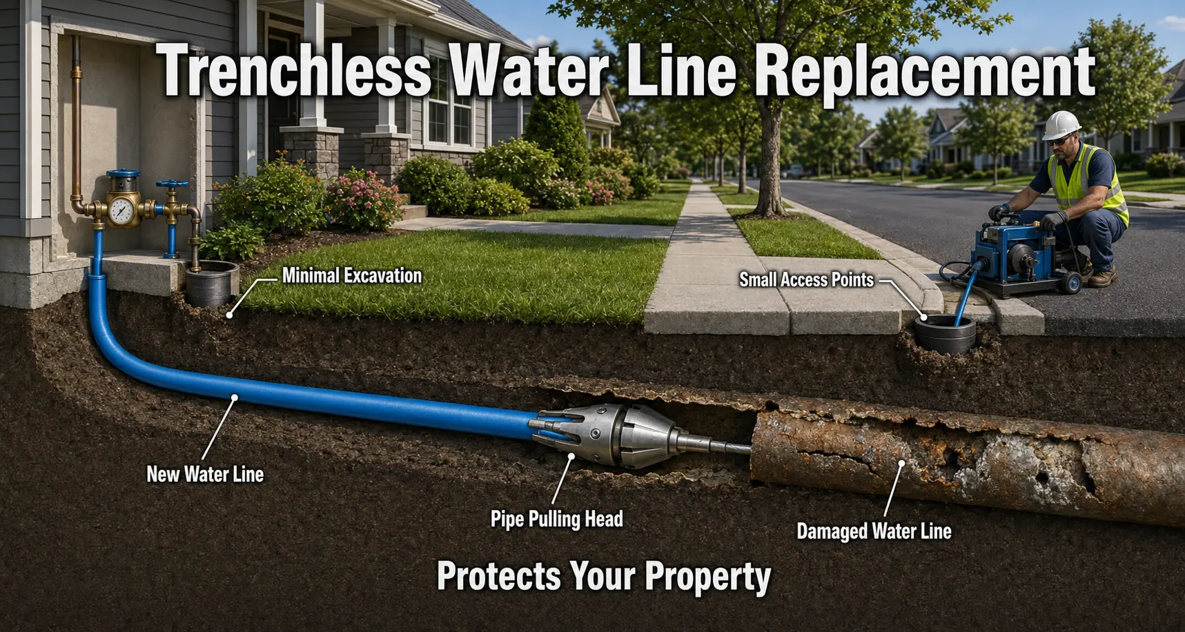 Alexandria Virginia Trenchless Water Line Replacement