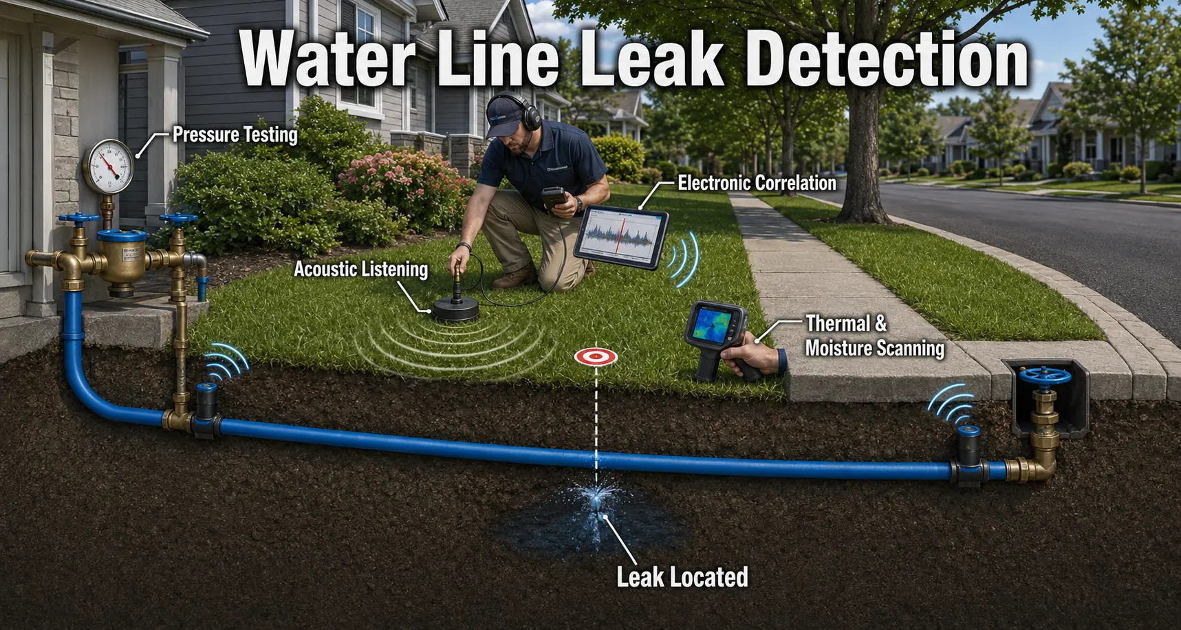 Alexandria Virginia Water Service Line Leak Detection